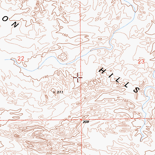 Topographic Map of Superstition Hills, CA