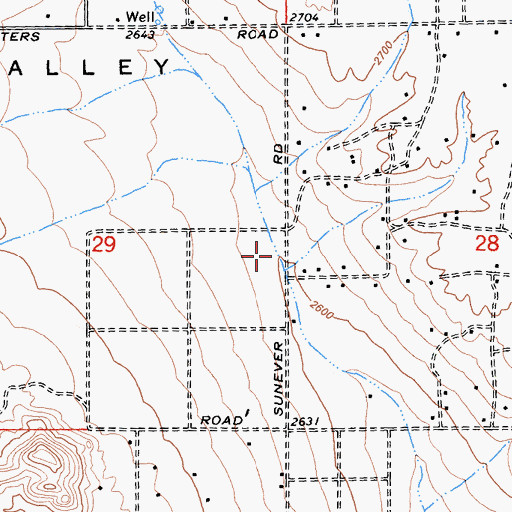 Topographic Map of Surprise Valley, CA