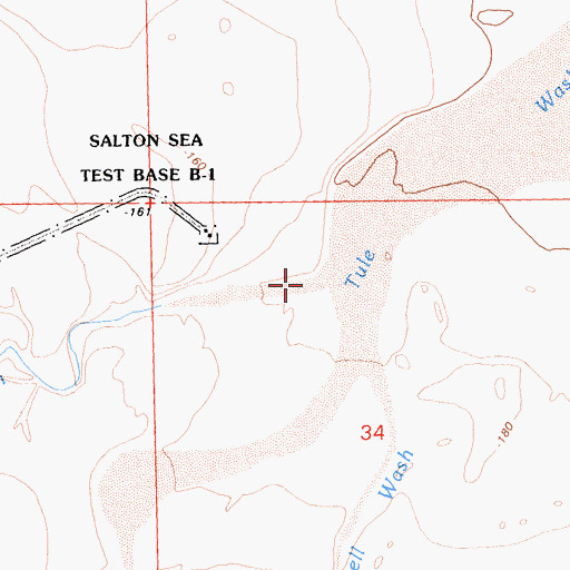 Topographic Map of Surprise Wash, CA