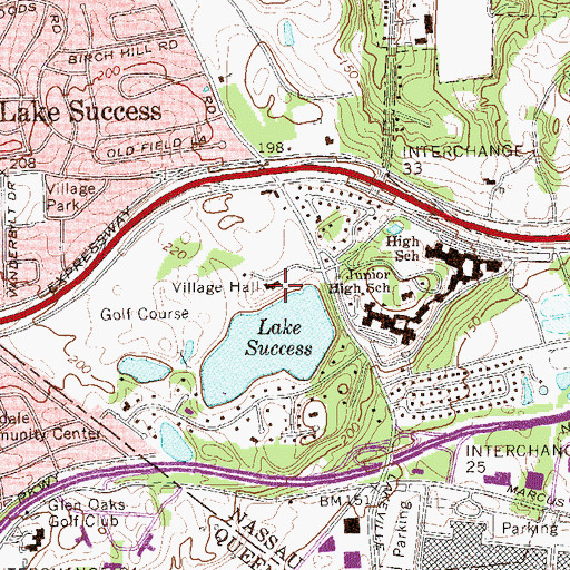 Topographic Map of Deep Dale Country Club (historical), NY