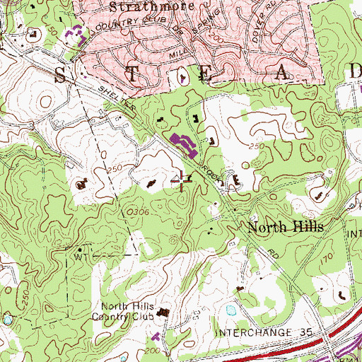 Topographic Map of Pulitzer Farms, NY