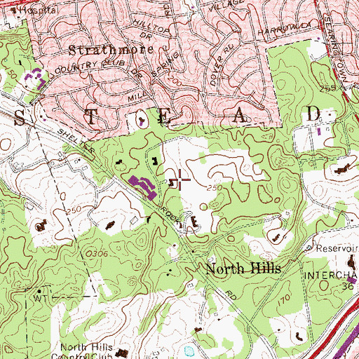 Topographic Map of Kelly Estate, NY