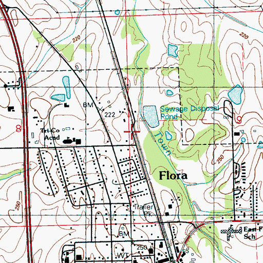 Topographic Map of Holy City Church of God in Christ, MS