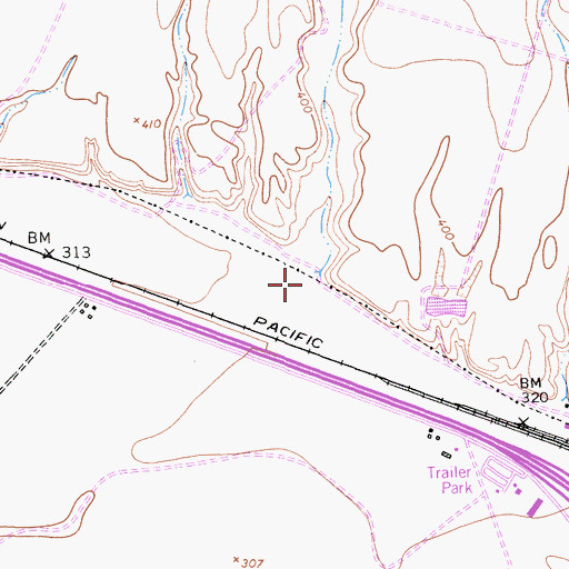 Topographic Map of Sweetwater Canyon, CA