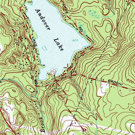 Topographic Map of Skoog Brook, CT