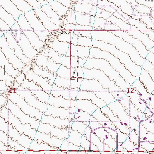 Topographic Map of Pinnacle Peak Estates I, AZ