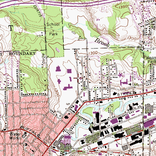 Topographic Map of Western New York Technology Development Center, NY