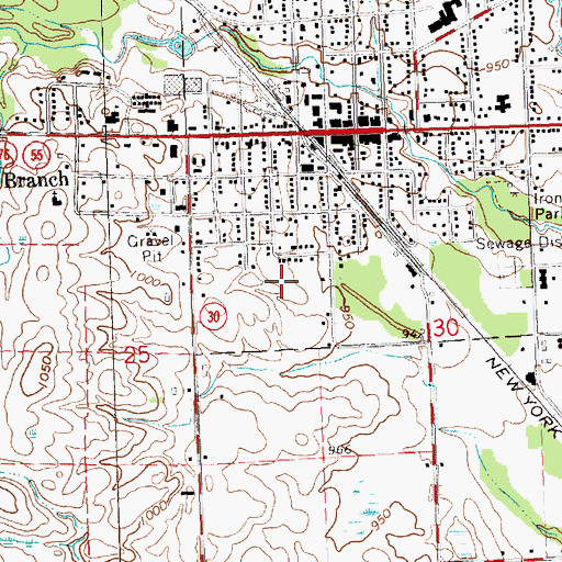 Topographic Map of West Branch Medical Clinic, MI