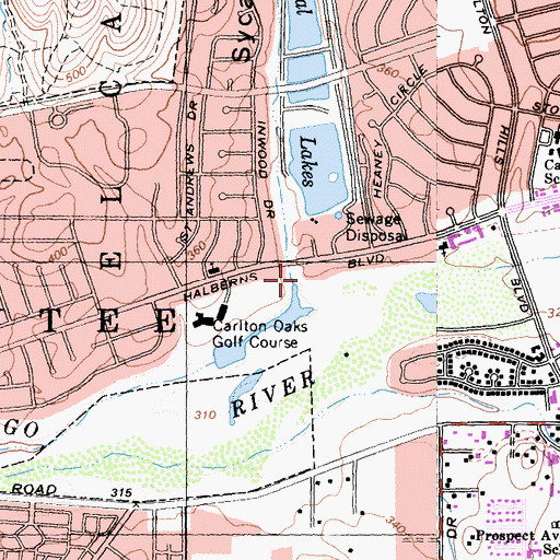Topographic Map of Sycamore Canyon, CA