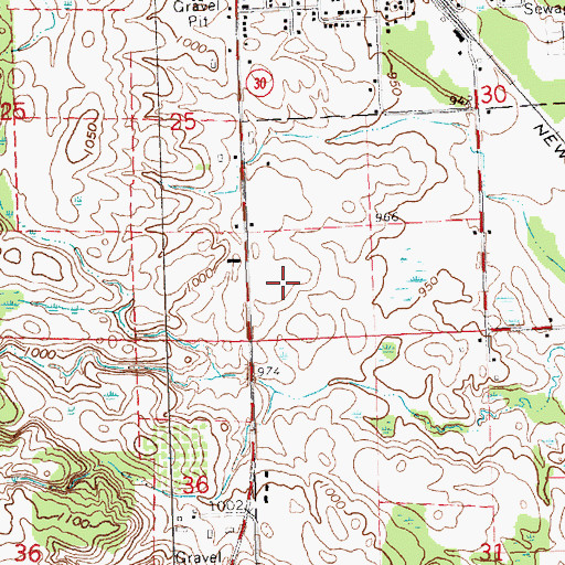 Topographic Map of West Branch Regional Medical Center, MI