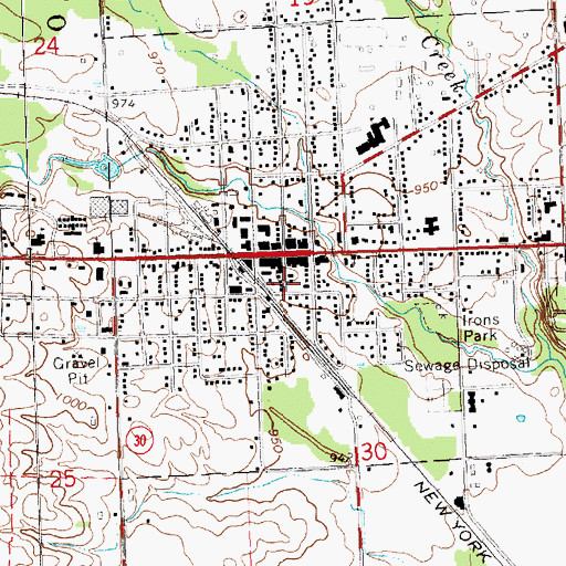 Topographic Map of Church of the Nazarene, MI