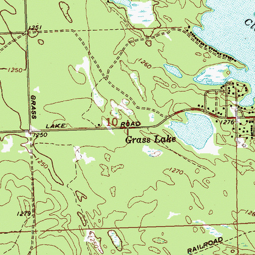 Topographic Map of Beaver Trails Campground, MI