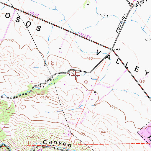 Topographic Map of Sycamore Canyon, CA