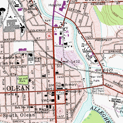 Topographic Map of Dresser-Rand Training And Conference Center, NY