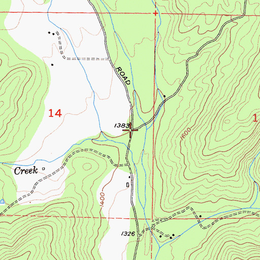 Topographic Map of Sycamore Creek, CA