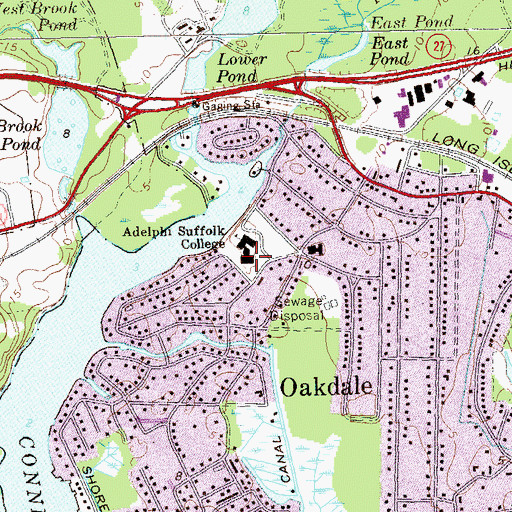 Topographic Map of Kramer Science Center, NY
