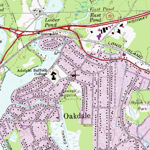 Topographic Map of Curtin Student Center, NY