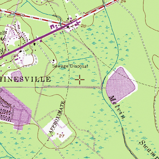 Topographic Map of Hinesville Korean Full Gospel Church, GA