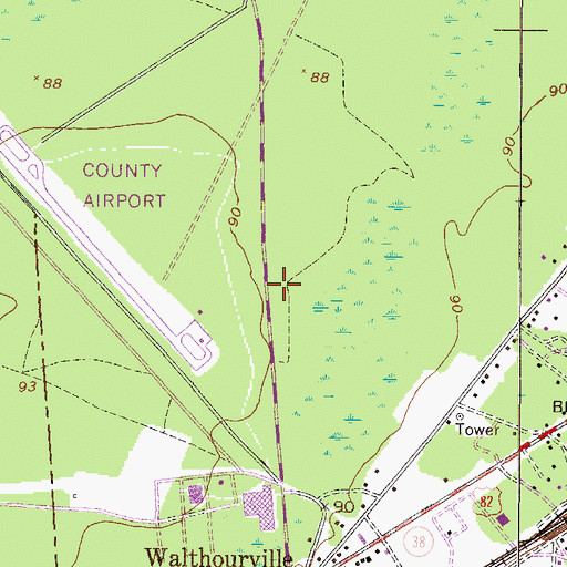 Topographic Map of House of Prayer Christian Church, GA