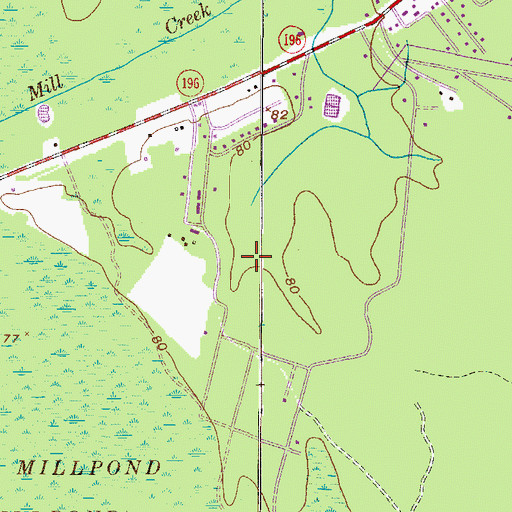 Topographic Map of Trinity Missionary Baptist Church, GA