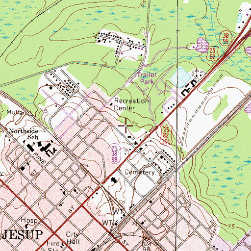 Topographic Map of Saint John Holiness Church, GA