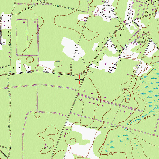 Topographic Map of Trinity Baptist Church, GA