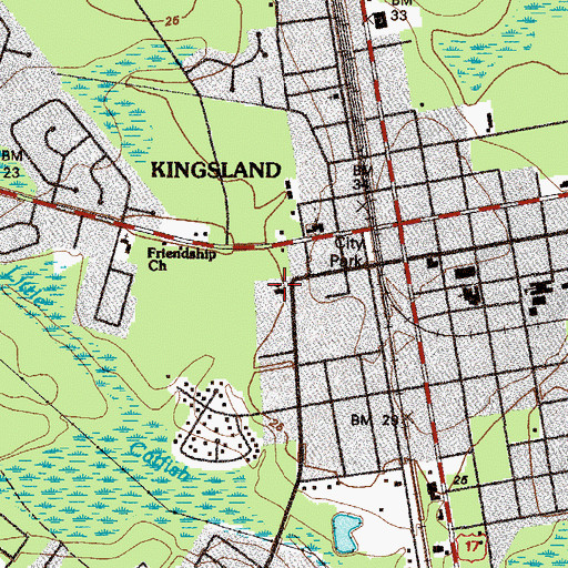 Topographic Map of First United Pentecostal Church, GA