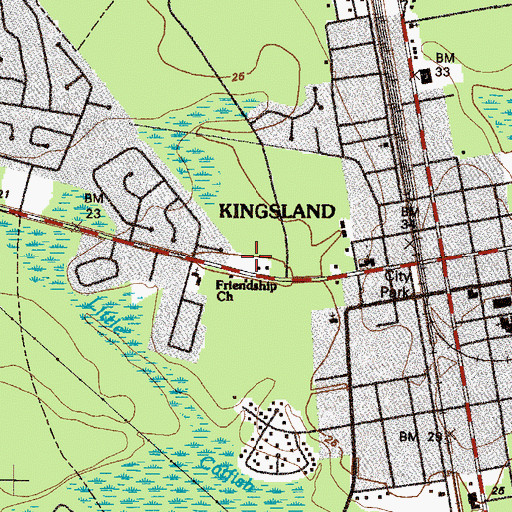 Topographic Map of Hidden Treasures Assembly of God Church, GA