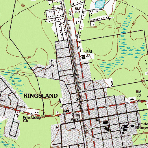 Topographic Map of Saint Paul African Methodist Episcopal Church, GA