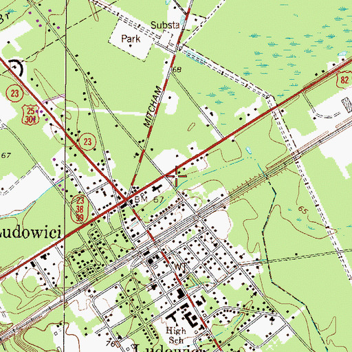 Topographic Map of Church of God, GA