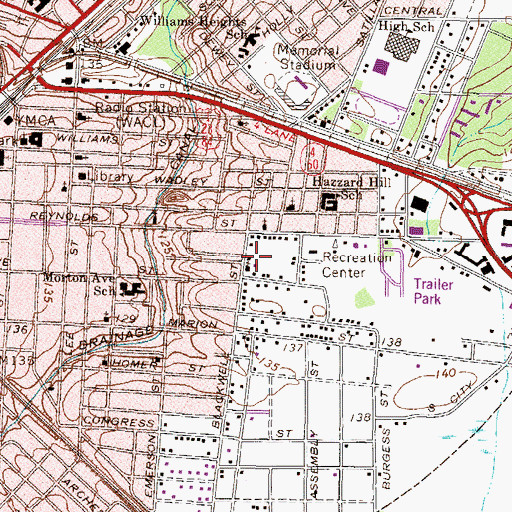 Topographic Map of Church of Christ Written, GA