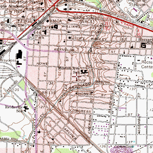 Topographic Map of Congregational First Born Church, GA