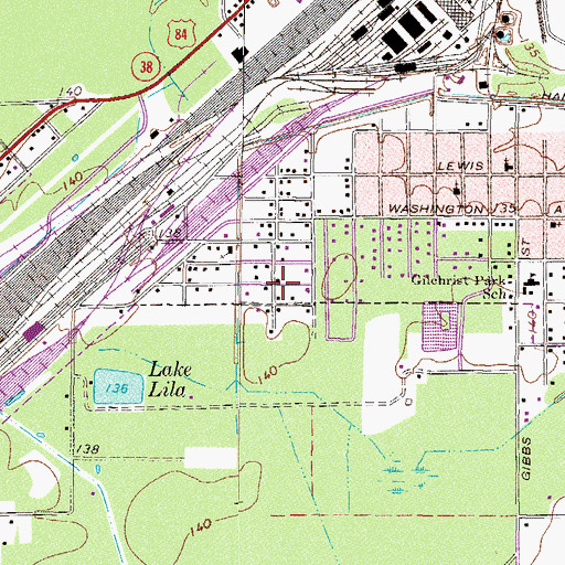 Topographic Map of Power House of Faith, GA