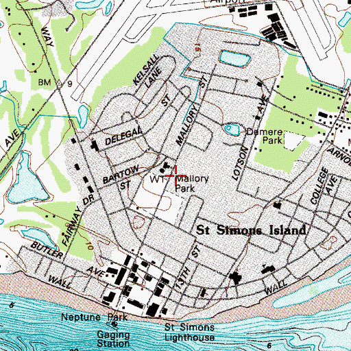 Topographic Map of Holy Nativity Episcopal Church, GA