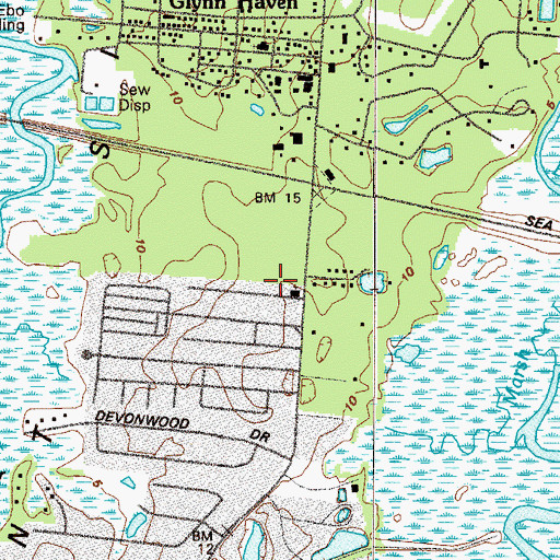 Topographic Map of Lord of Life Lutheran Church, GA