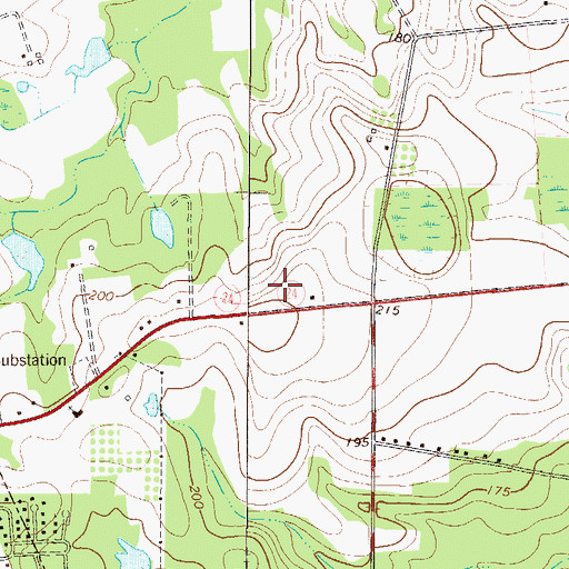 Topographic Map of Trinity Presbyterian Church, GA
