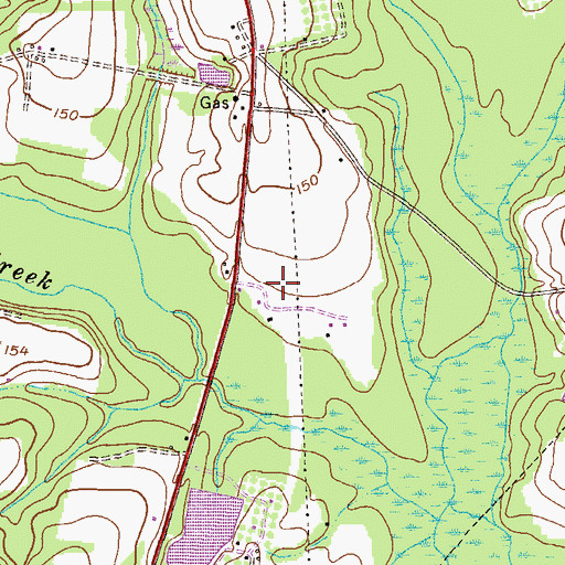 Topographic Map of Smith State Prison, GA