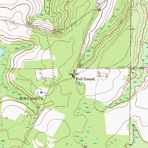 Topographic Map of Worldwide Deliverance Church, GA