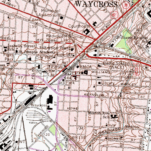 Topographic Map of Freedom Community Church, GA