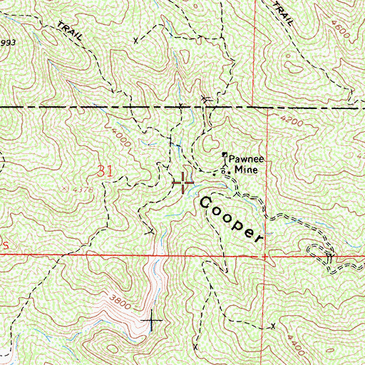 Topographic Map of Talmadge Canyon, CA
