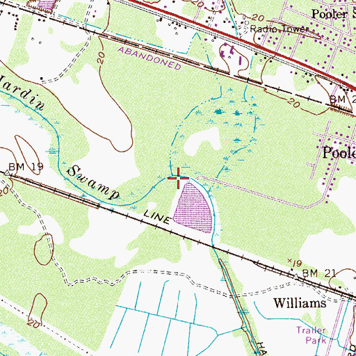 Topographic Map of Pooler - Bloomingdale Region Water Pollution Control Plant, GA