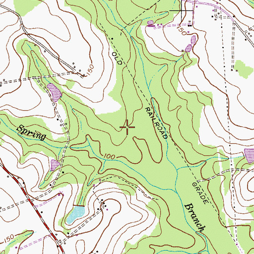 Topographic Map of Glennville Water Treatment Plant, GA
