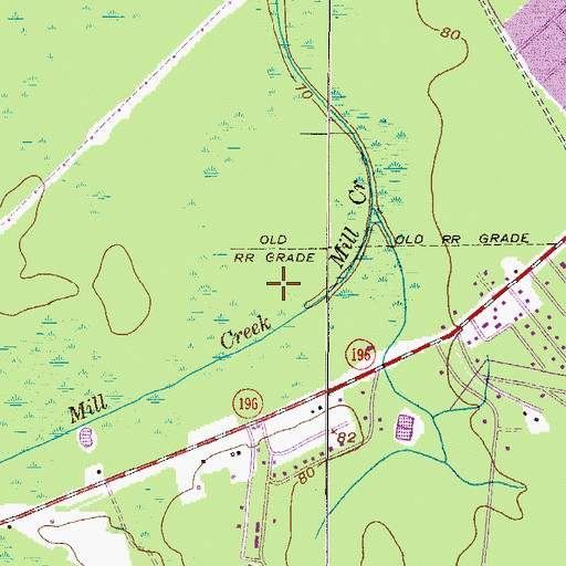 Topographic Map of Pipkin Mobile Home Park, GA