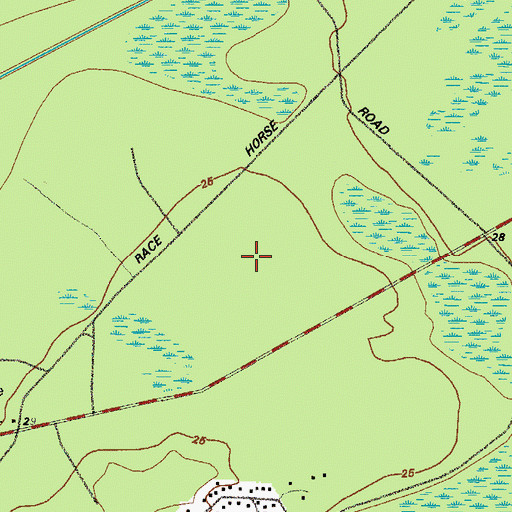 Topographic Map of Coastal Pines Golf Club, GA