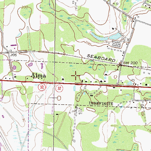 Topographic Map of First Community Church, GA