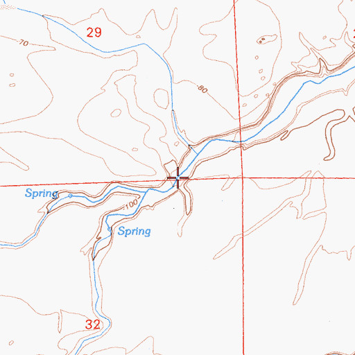 Topographic Map of Tarantula Wash, CA