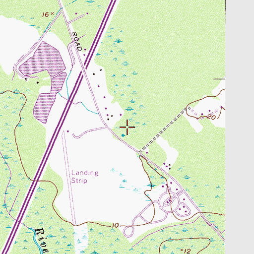 Topographic Map of Heavenbound Baptist Church, GA