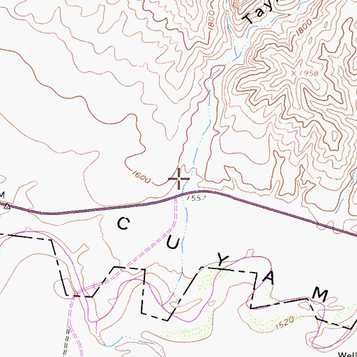 Topographic Map of Taylor Canyon, CA