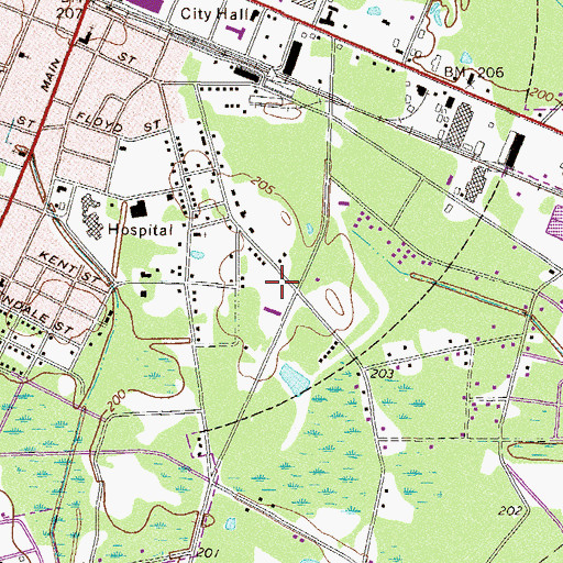Topographic Map of Temple of the Higher Calling, GA