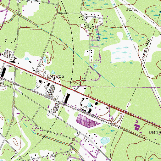 Topographic Map of United Pentecostal Church, GA